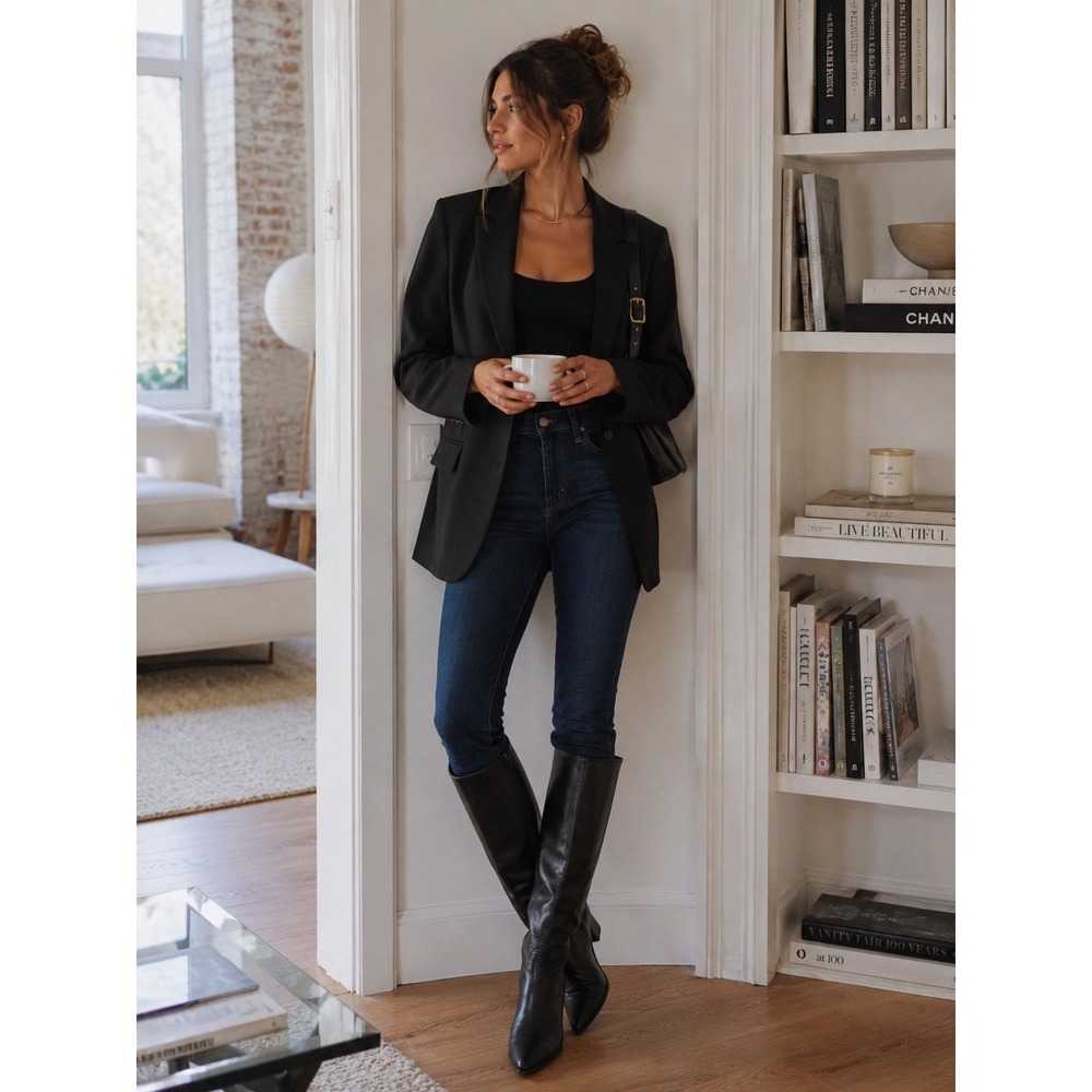 Madewell 10 High Rise Skinny Jeans Dark Wash Size 26 For Your Tall‎ Boots